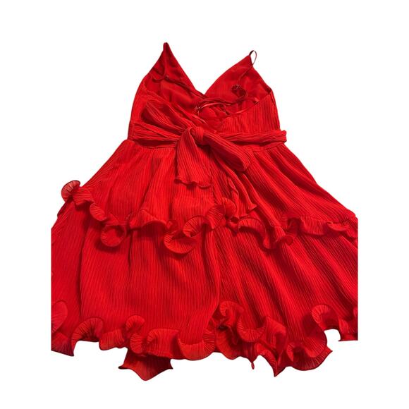 Saints and Secrets Red Mini Dress Size M - Picture 10 of 15